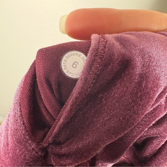 Lululemon Wunder Lounge Leggings High Rise 28” Velvet Garnet Special Edition 6 - Picture 9 of 9